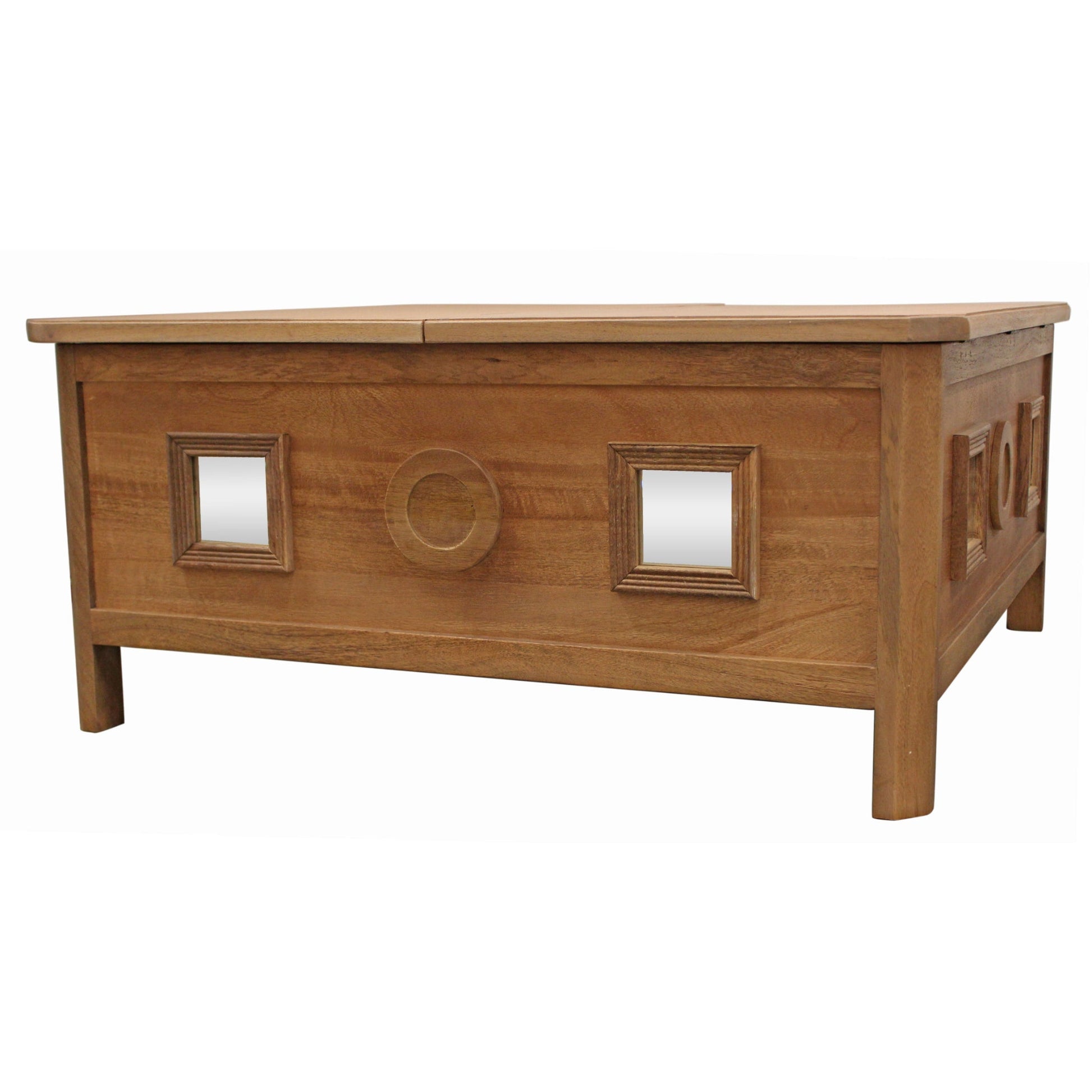 Meva Bliss 40" Oak Acacia Wood Coffee Table
