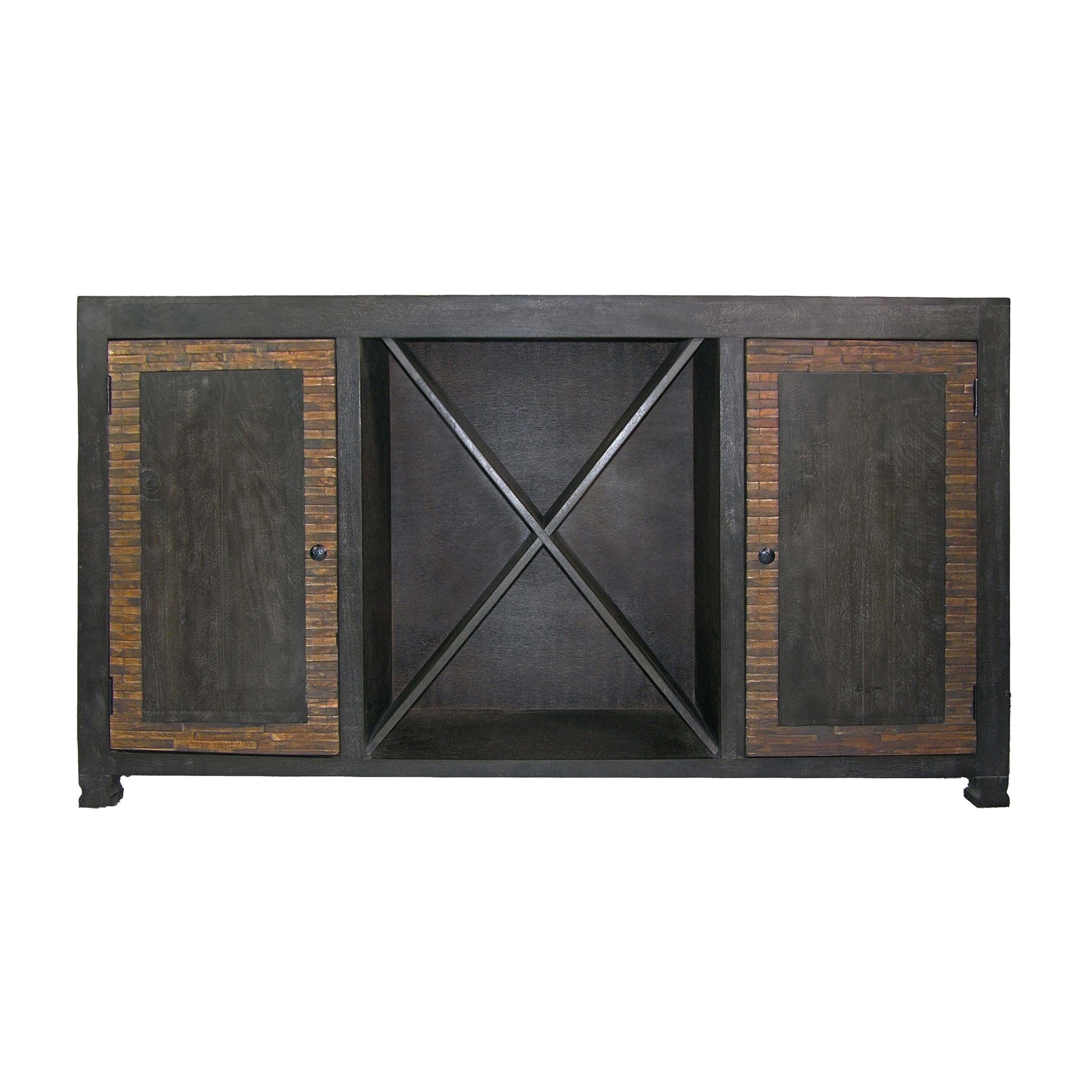 Meva Brandon 76"" 2-Door Brown Solid Mango Wood Buffet