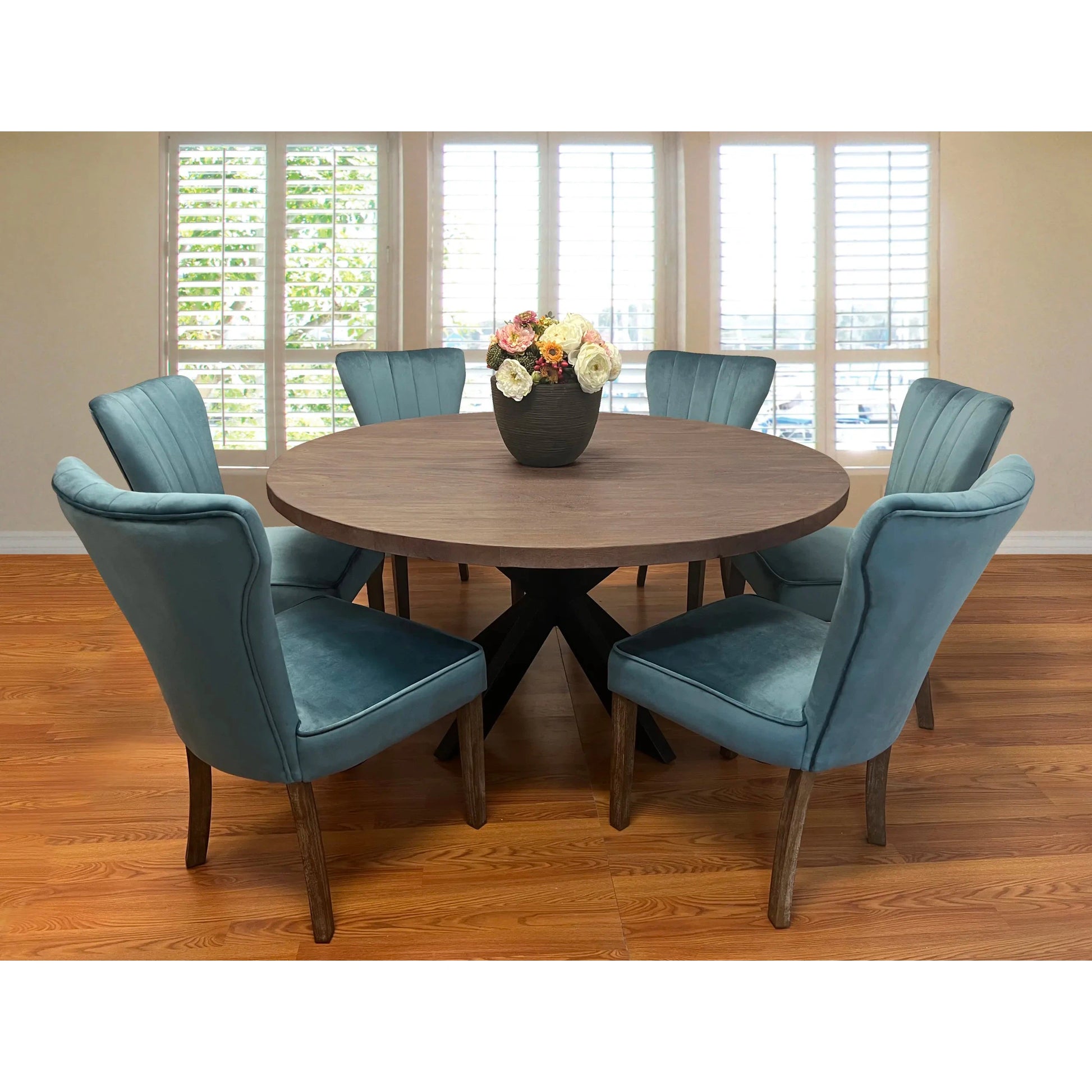 Meva Braxton 7 Piece Dining Set With 72