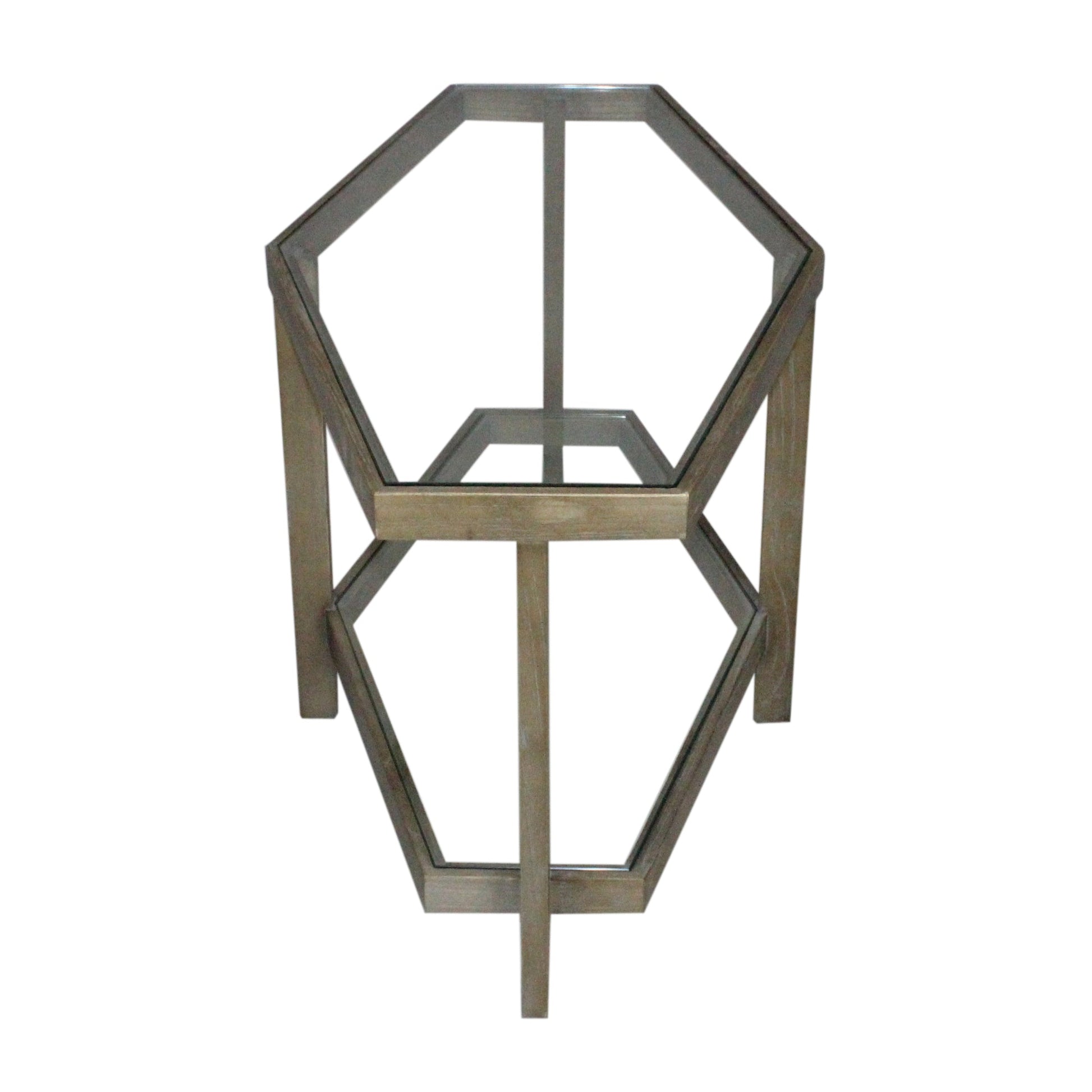 Meva Candice 32" Natural Solid Reclaimed Elm Wood Cocktail Table