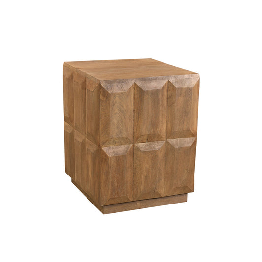 Meva Cantu 20" Solid Mango Wood End Table