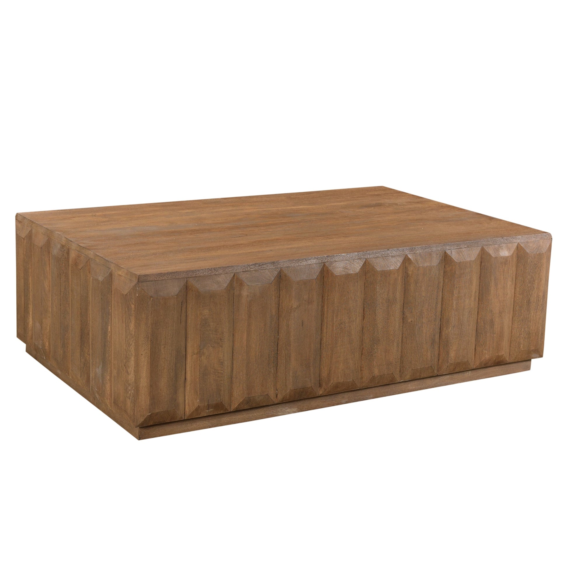 Meva Cantu 60" Solid Mango Wood Cocktail Table