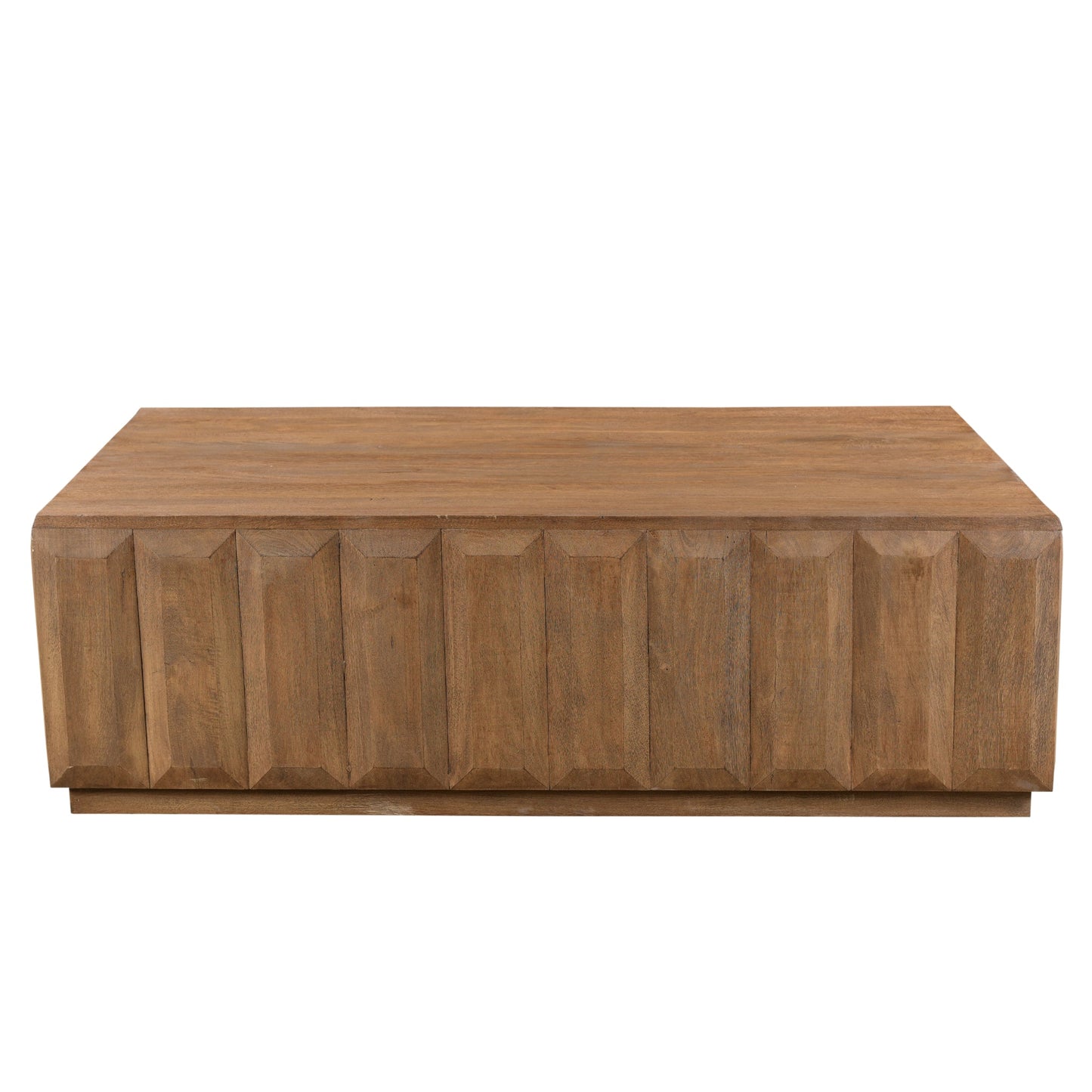 Meva Cantu 60" Solid Mango Wood Cocktail Table