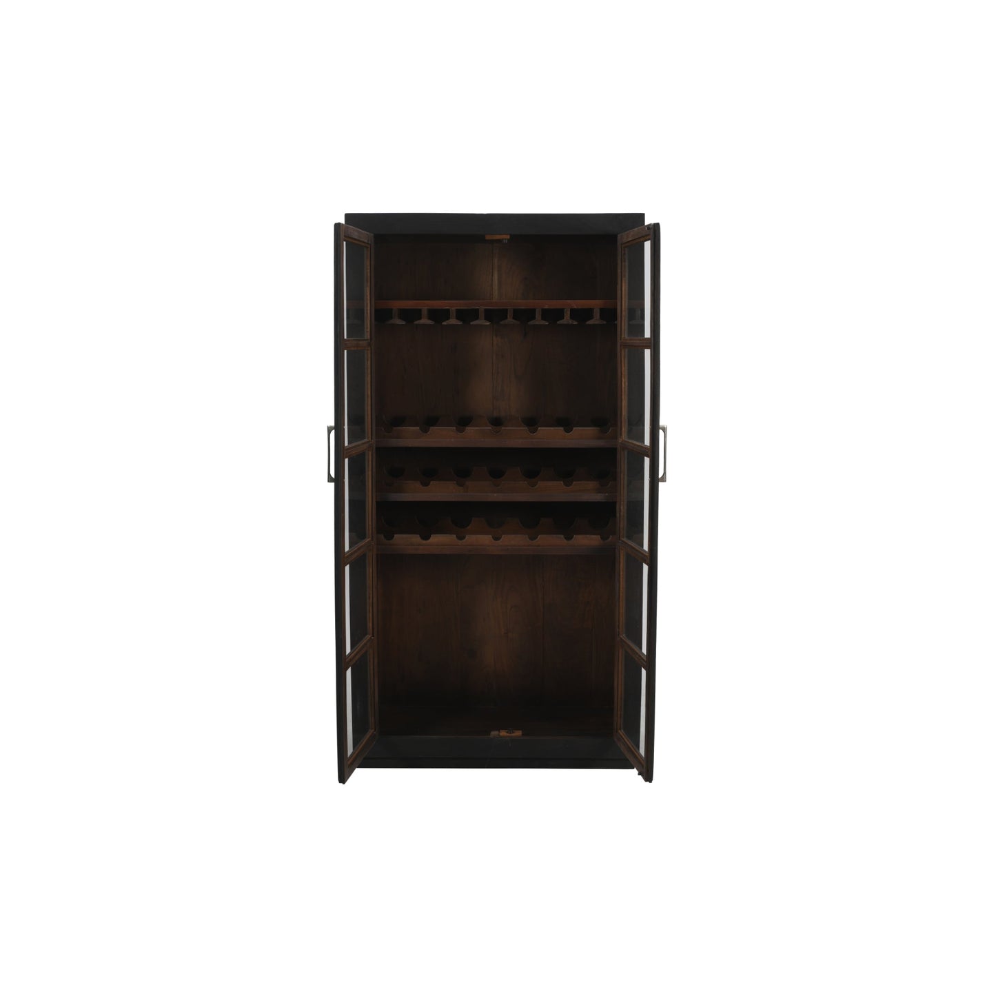 Meva Fernious 42" Dark Gray Wine Cabinet