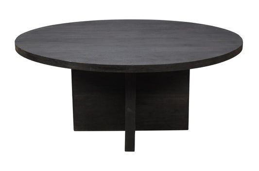 Meva Fernious 60" Dark Gray Round Dining Table