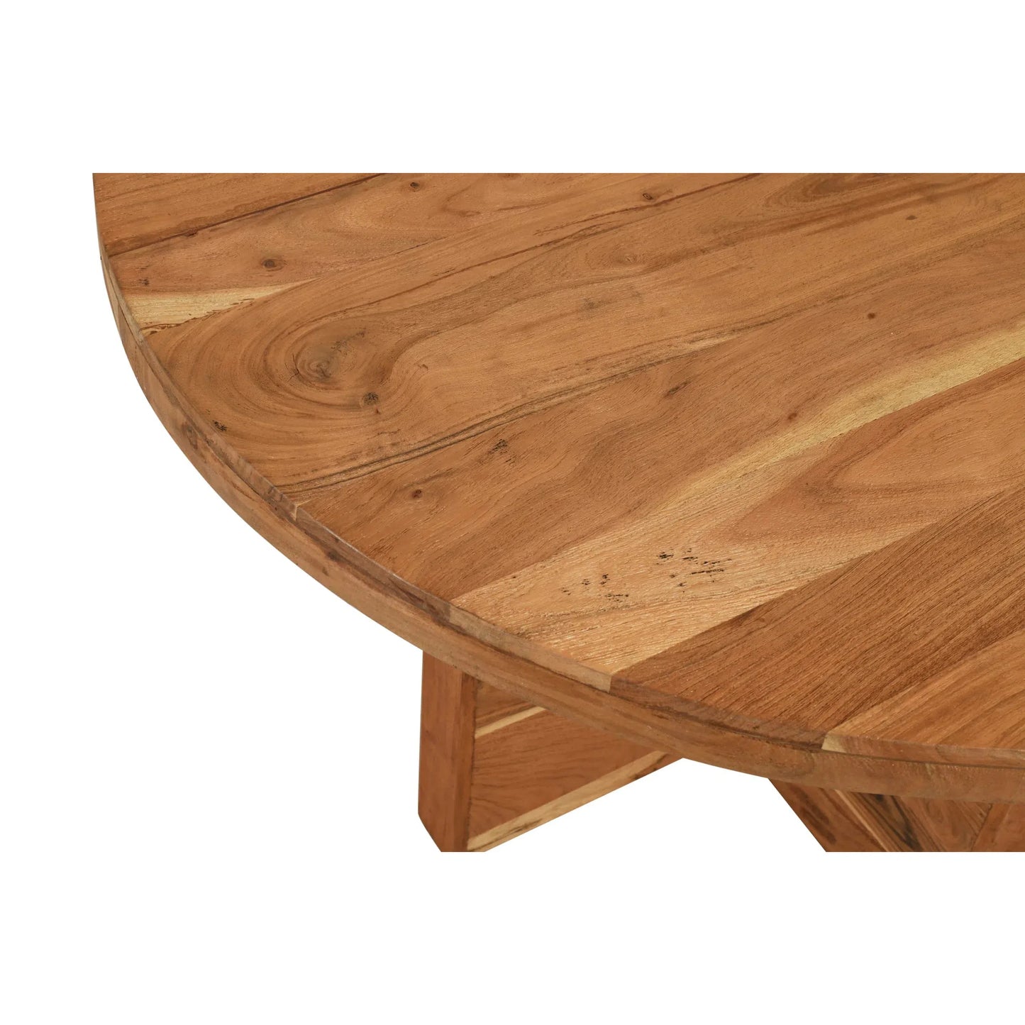 Meva Fernious 60" Natural Round Dining Table