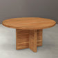 Meva Fernious 60" Natural Round Dining Table