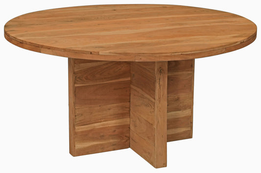 Meva Fernious 60" Natural Round Dining Table