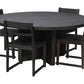 Meva Fernious 70" Dark Gray Round Dining Table