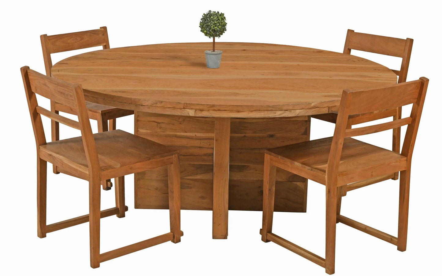 Meva Fernious 70" Natural Round Dining Table