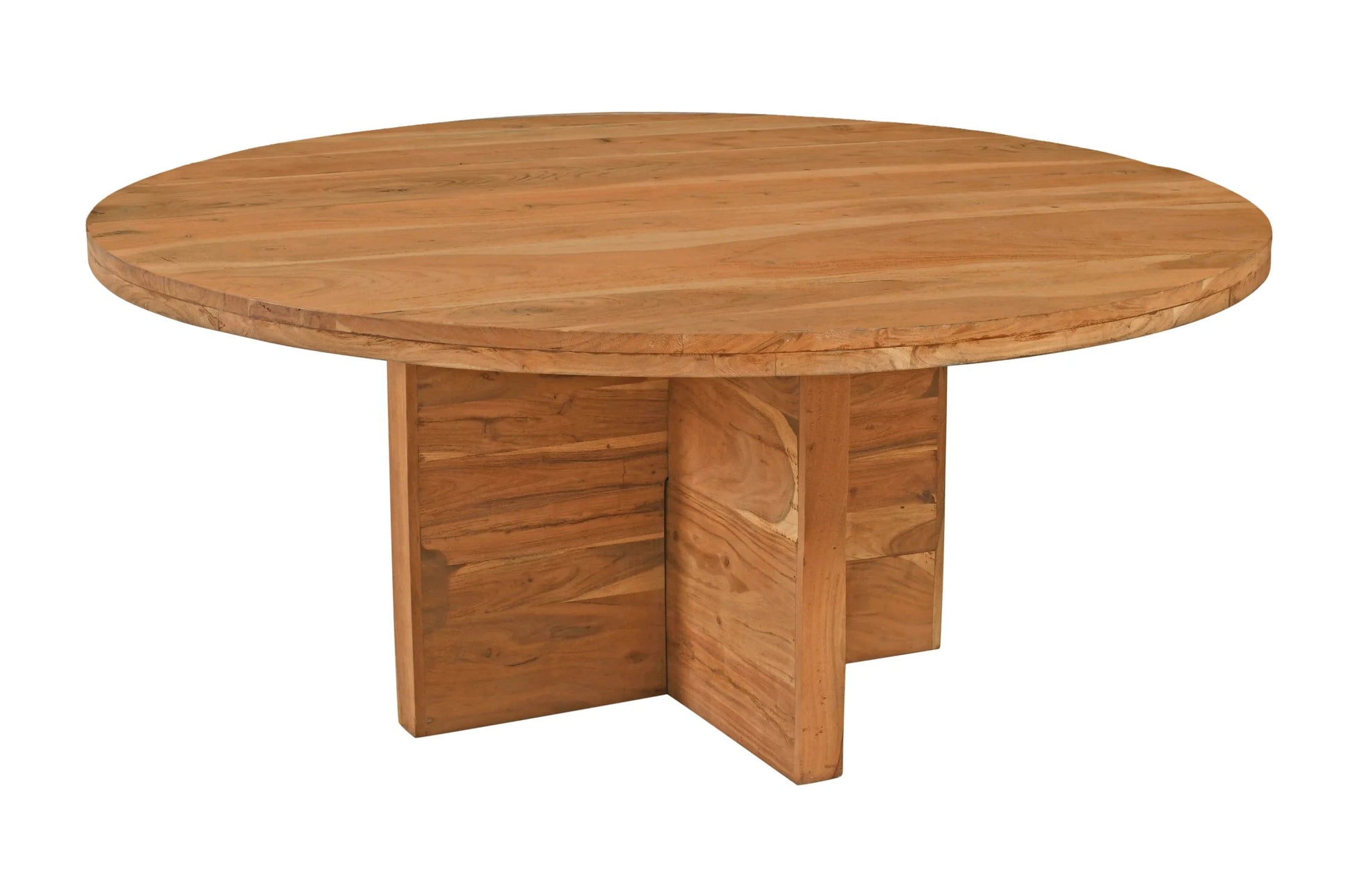 Meva Fernious 70" Natural Round Dining Table