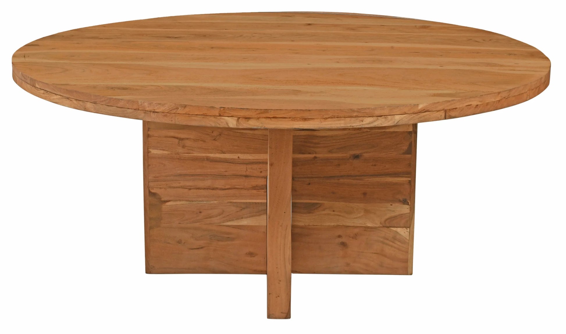 Meva Fernious 70" Natural Round Dining Table