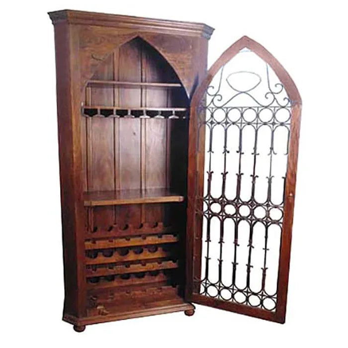 Meva Frankfurt 41" Brown Wine Cabinet