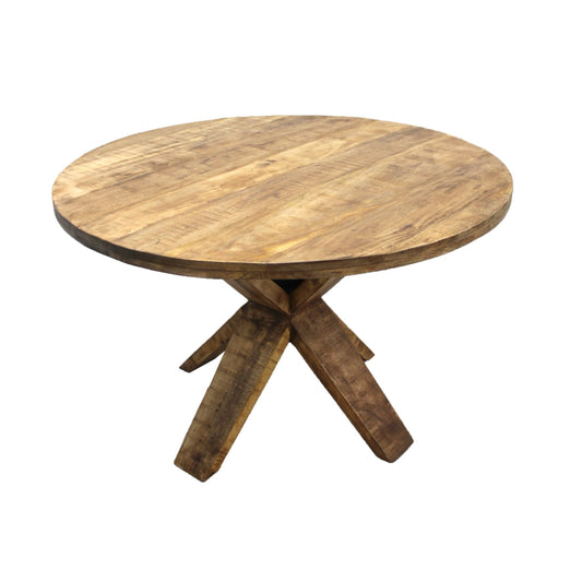 Meva Golden 48" Natural Round Dining Table