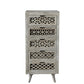 Meva Halle 20" 5-Drawer Gray Dresser