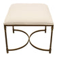 Meva Honeyville 20" Stool with Ivory Cushion Top