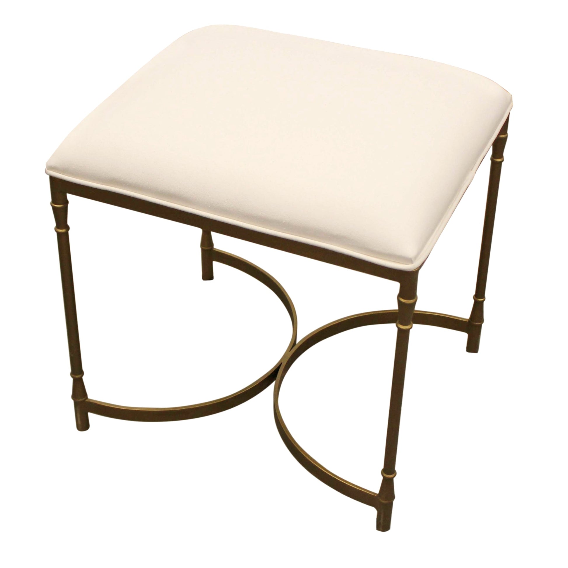 Meva Honeyville 20" Stool with Ivory Cushion Top