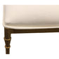 Meva Honeyville 20" Stool with Ivory Cushion Top