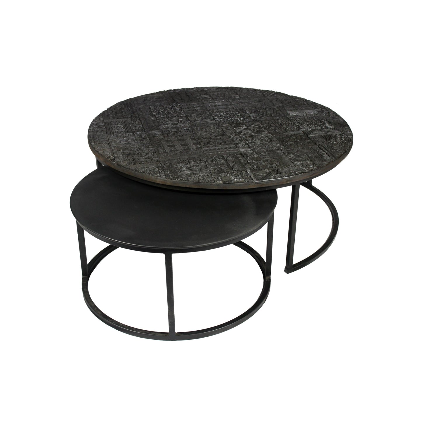 Meva Ingram Black Nesting Cocktail Table