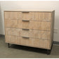 Meva Jaden 40" 4-Drawer Natural Acacia Wood Chest