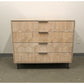 Meva Jaden 40" 4-Drawer Natural Acacia Wood Chest