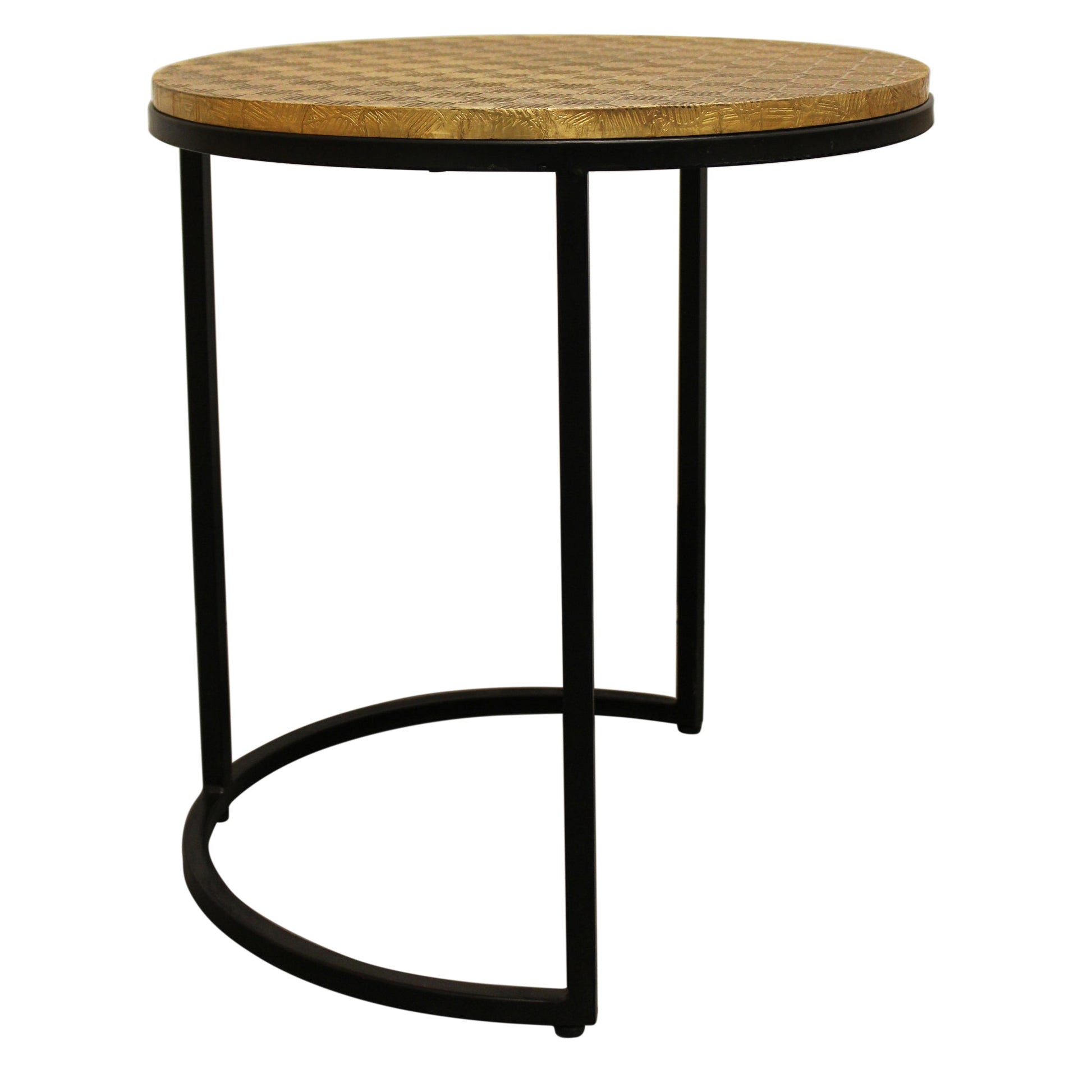 Meva Jolt 18" Brass Nesting Table