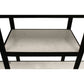 Meva Jonah 58" Black Iron, Glass, Marble Bar Console