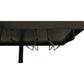 Meva Jonah 58" Black Iron, Glass, Marble Bar Console