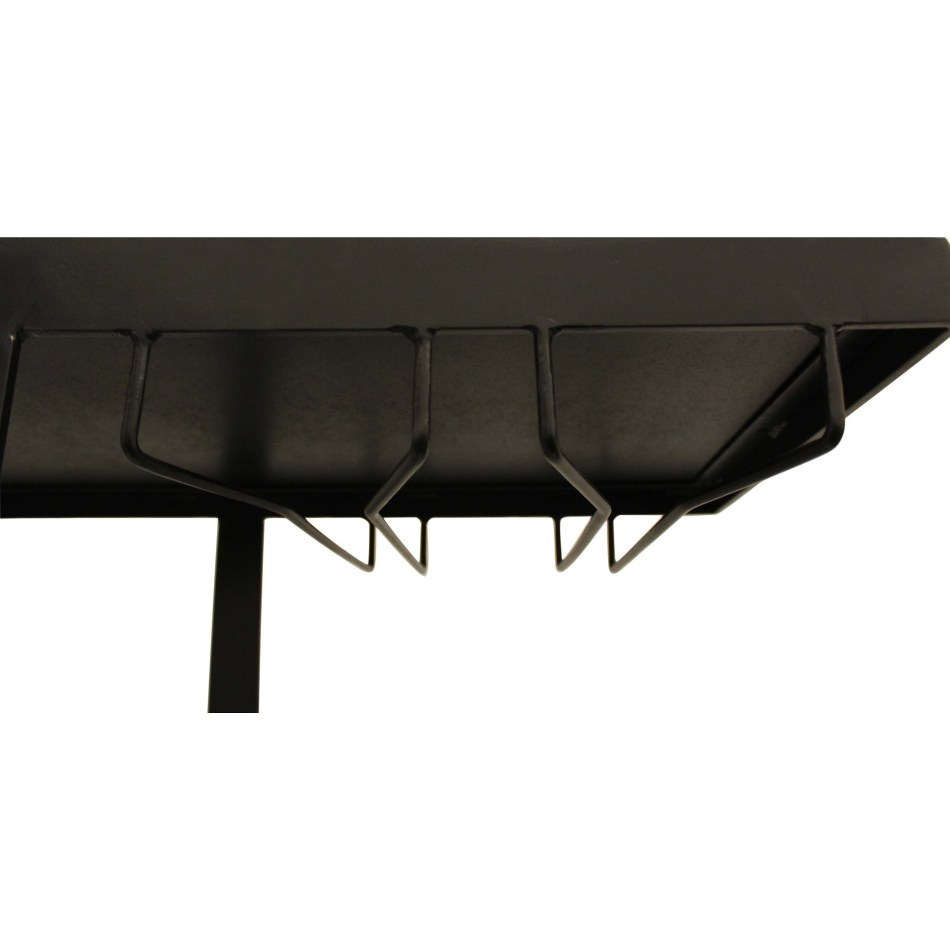Meva Jonah 58" Black Iron, Glass, Marble Bar Console