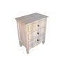Meva Laurent 27" 3-Drawer White Wash Nightstand