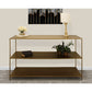 Meva Maggie 60" 3-Tier Antique Brass Iron Console