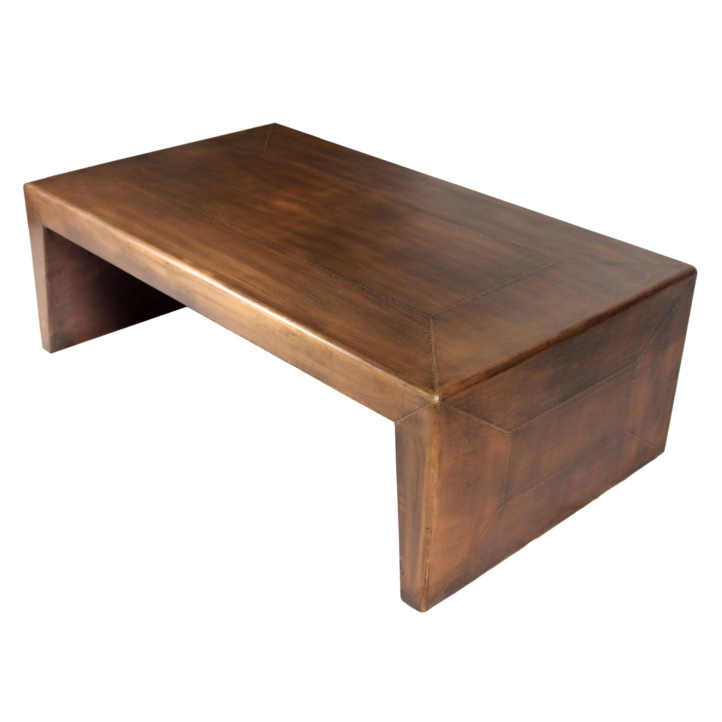 Meva Mar Vista Wright 54" Copper Metal Cocktail Table