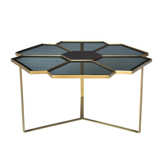 Meva Mariel 34" Gold Iron Cocktail Table