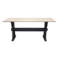 Meva Marina 70" White Wood Console With Marble Top