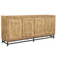 Meva Marinette 78" 4-Door Almond Toasted Finish Sideboard