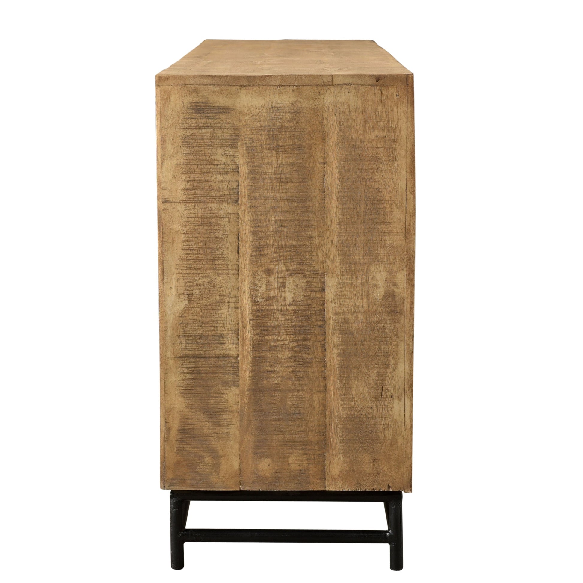 Meva Marinette 78" 4-Door Almond Toasted Finish Sideboard