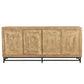 Meva Marinette 78" 4-Door Almond Toasted Finish Sideboard
