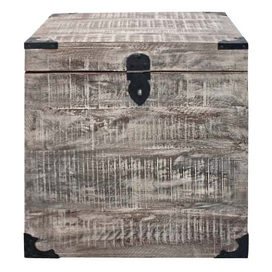 Meva Mateo Trunk 18" Gray End Table