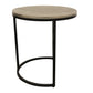 Meva Meenal 18" Silver Nesting Table