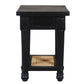 Meva Navice 20" 1-Shelf Natural/Black End Table