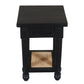 Meva Navice 20" 1-Shelf Natural/Black End Table