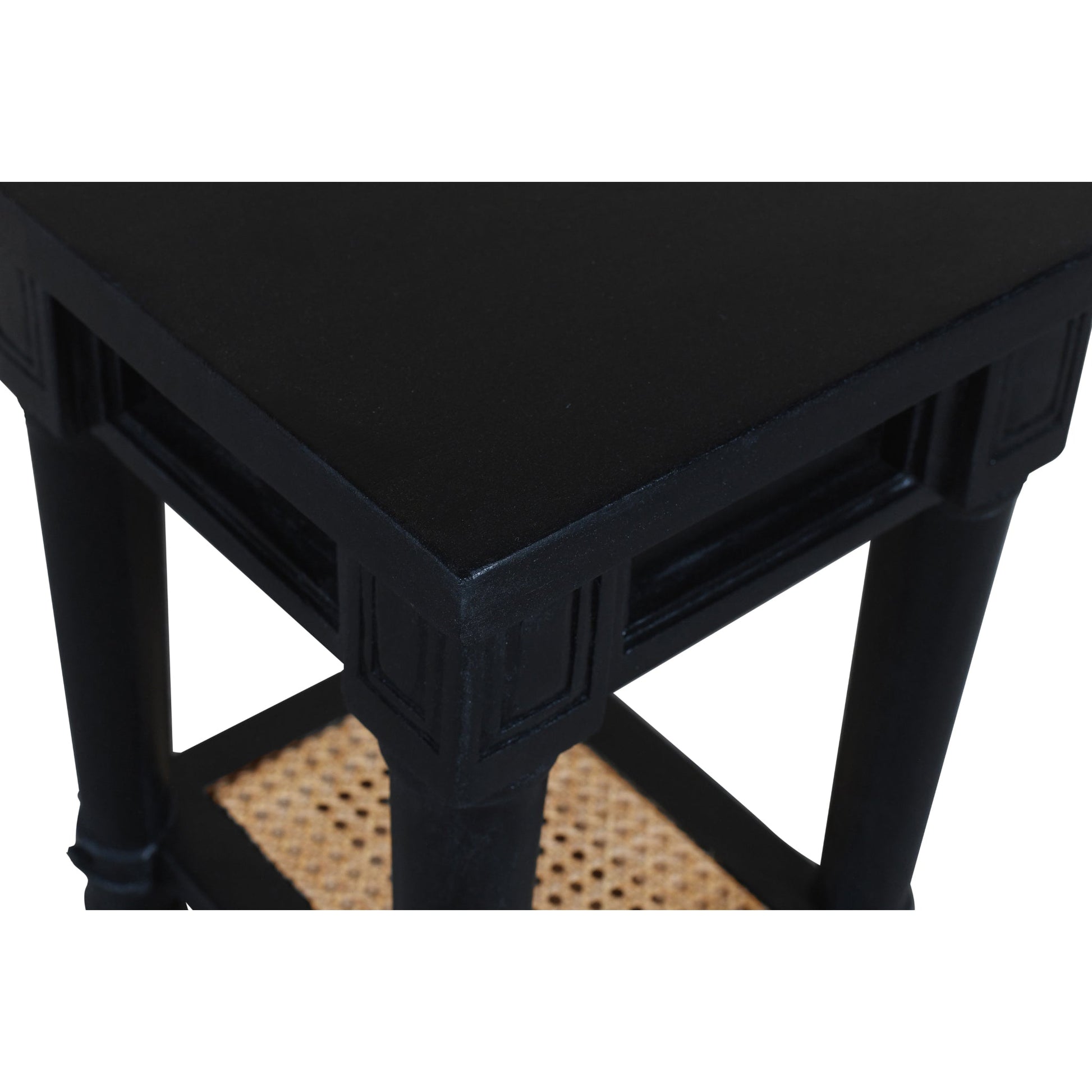 Meva Navice 20" 1-Shelf Natural/Black End Table