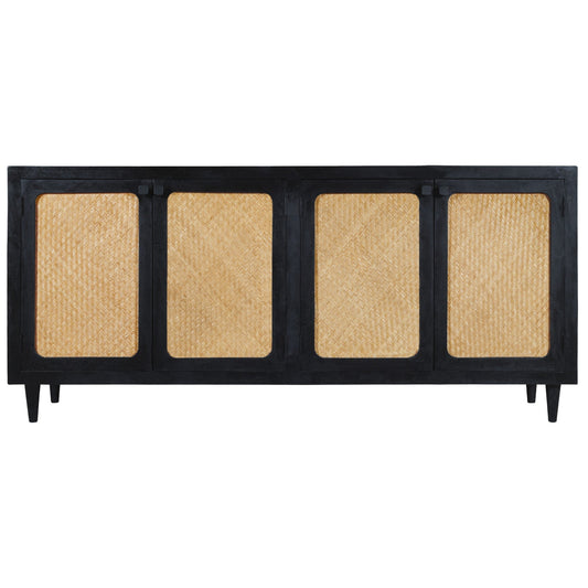 Meva Navice 38" 4-Door Natural/Black Sideboard