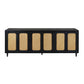Meva Navice 38" 6-Door Natural/Black Sideboard
