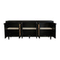 Meva Navice 38" 6-Door Natural/Black Sideboard