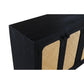 Meva Navice 38" 6-Door Natural/Black Sideboard