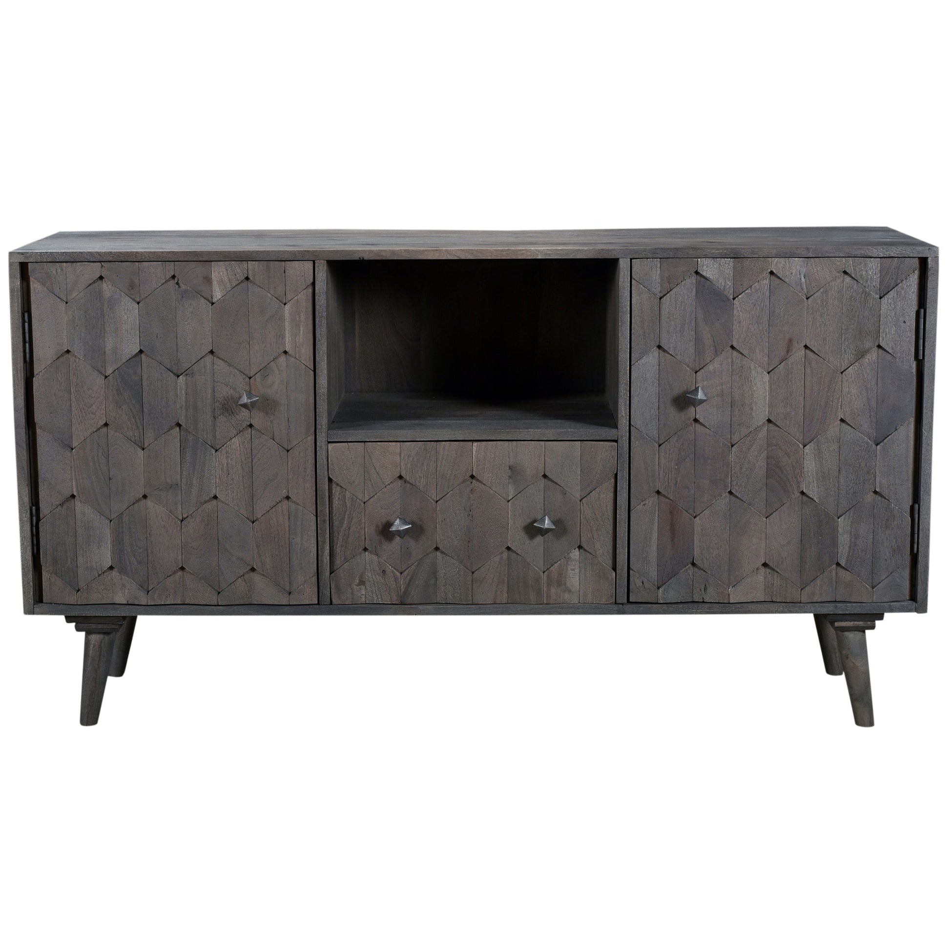 Meva Onyx 55" Dark Gray Media Cabinet