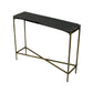 Meva Orlando Asher 32" Old Gold/Black Small Console Table