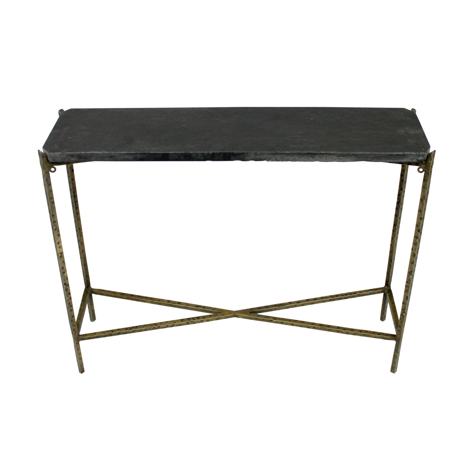 Meva Orlando Asher 32" Old Gold/Black Small Console Table