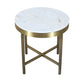 Meva Orlando Carlton 20" Gold/Marble End Table